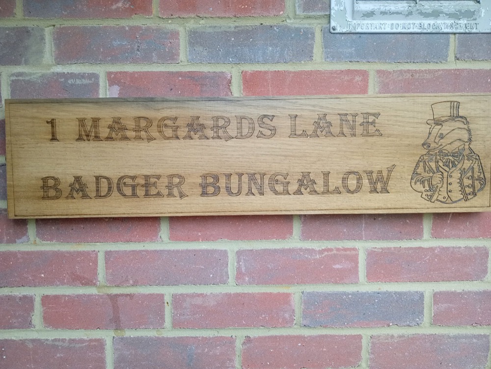 House name sign